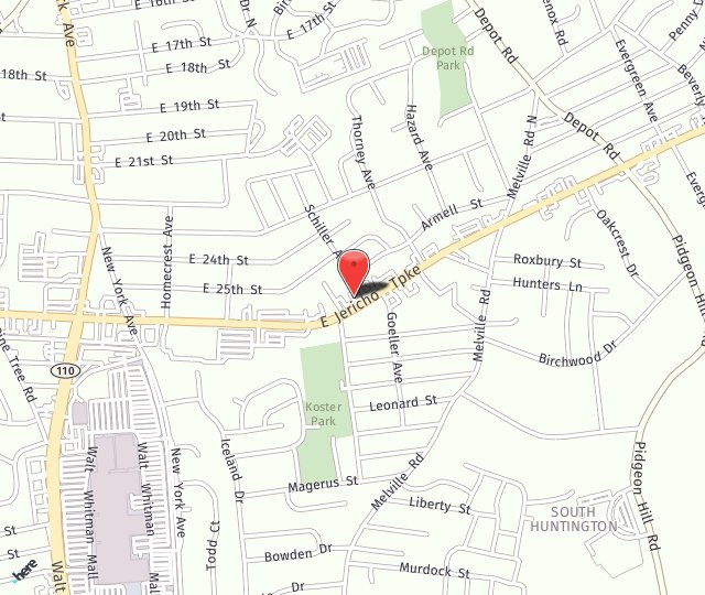 Location Map: 257 E Jericho Turnpike Huntington Station, NY 11746